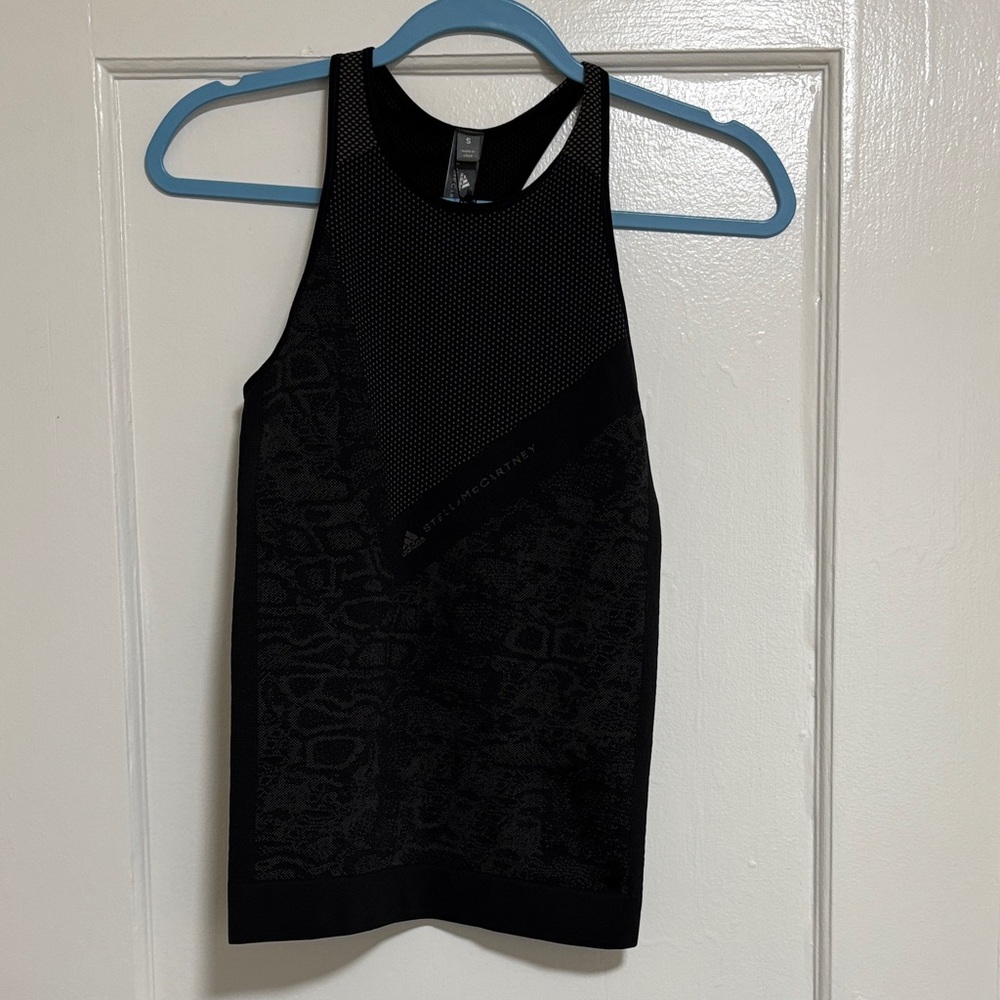 Adidas Black Patterned Tank Top